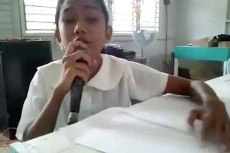 ▶ Blind 10 Yr Old Girl In Philippines Sings Wrecking Ball