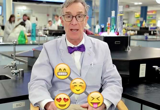 ▶ Bill Nye Explains Evolution with Emojis – #BillNyeTheScienceGuy