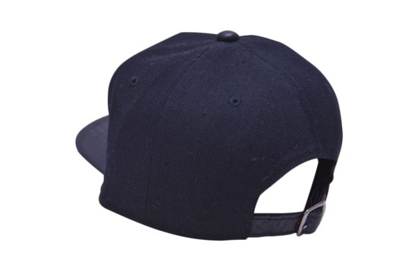 Black SnakeSkin Strapback Hat