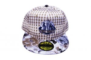 Brown Stitched Snapback Hat