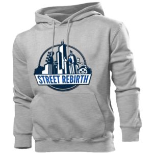 street rebirth grey hoodie