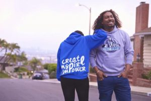 street rebirth hoodie royal blue