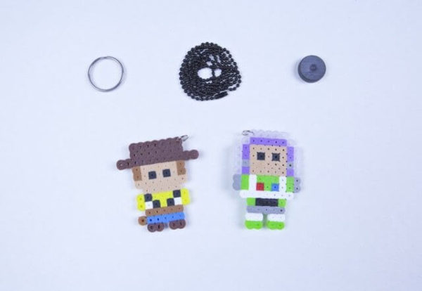 Woody or Buzz Lightyear Toy Story Keychain Necklace Magnet or Decorative Art To Hang