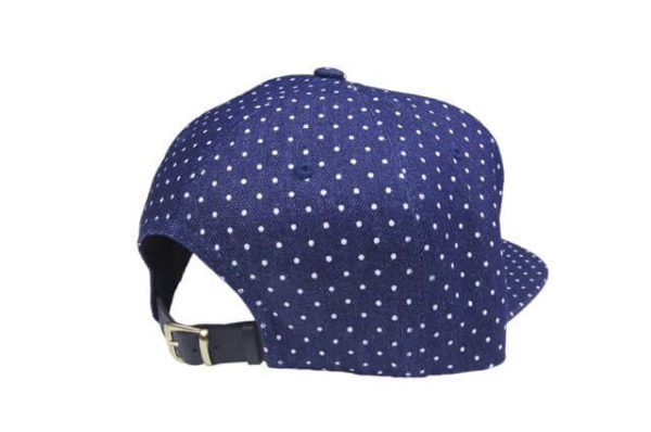 Blue Polka Dot StrapBack Hat
